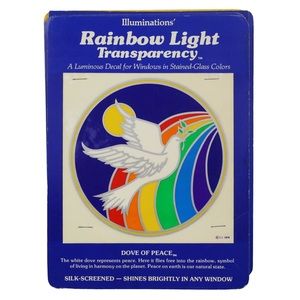 Vintage NOS Rainbow Light Transparency - Dove of Peace